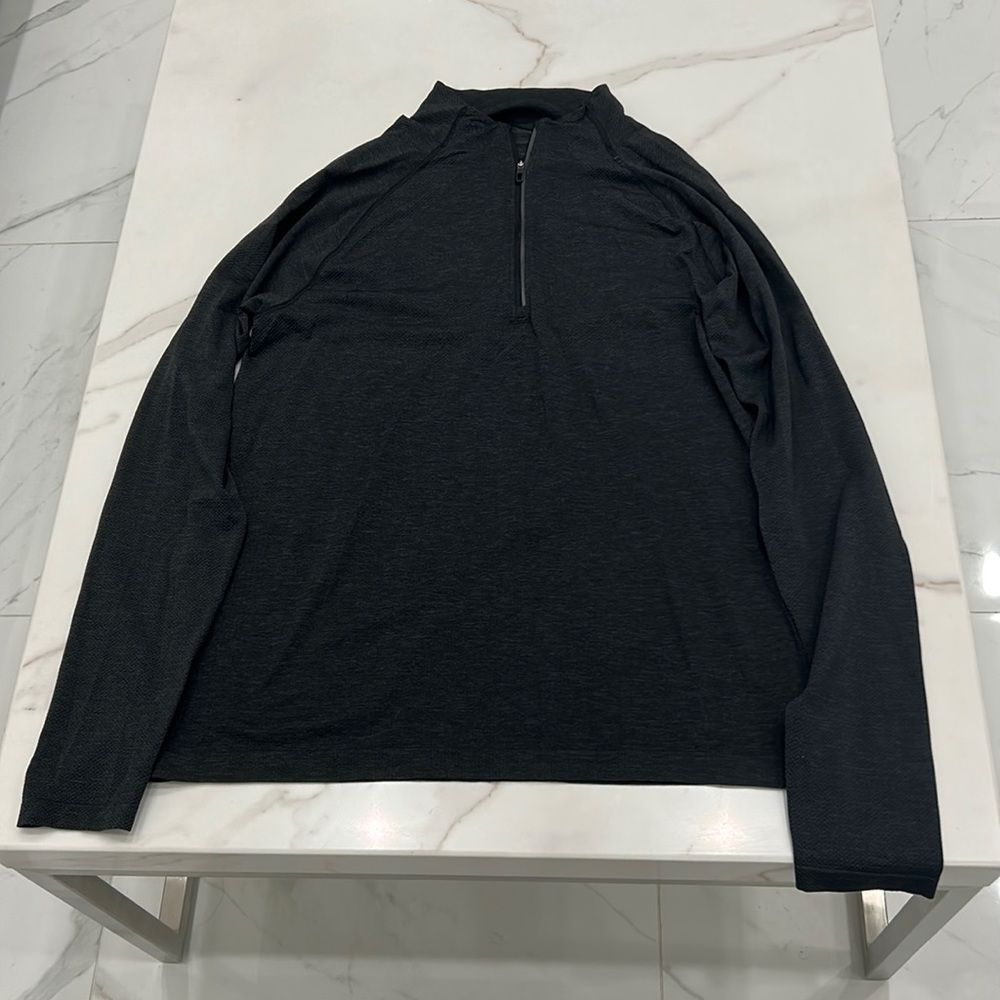 Lululemon 1/3 Zip Up Black Long Sleeve